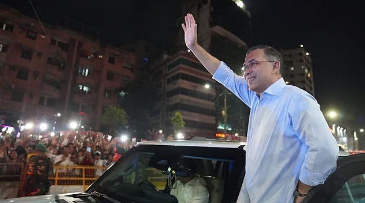 প্রধানমন্ত্রী হিসেবে বিএনপির কেন্দ্রীয় কার্যালয়ে প্রথমবার তারেক রহমান